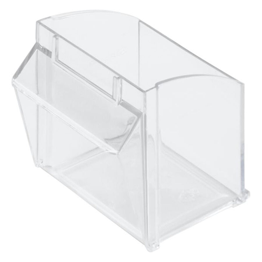 Transparent Stala compartiment pour écrans de studio Compartiment Stala clair, rectangulaire en plastique sur fond blanc