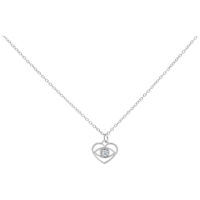 Chaîne Argentée Little Dangling Eye Chaîne argentée avec un petit pendentif œil suspendu sur fond blanc