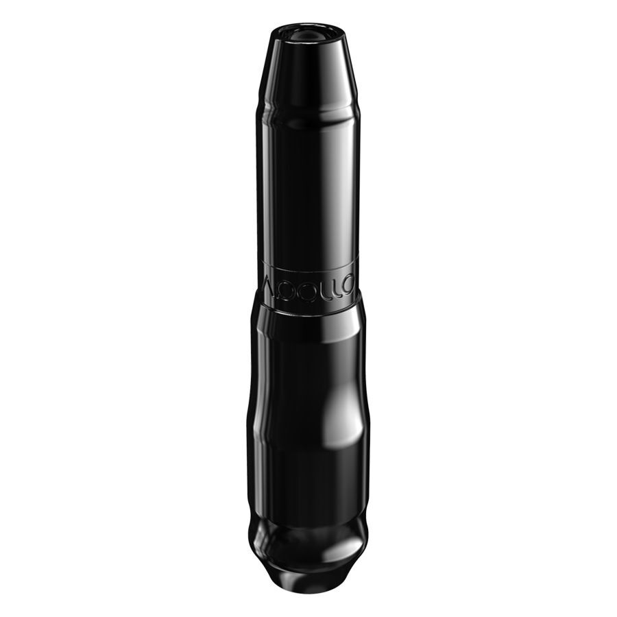 FK Irons Microbeau Apollo en noir Machine à tatouer noire FK Irons Microbeau Apollo sur fond blanc