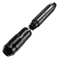 FK Irons Microbeau Apollo en noir Machine à tatouer FK Irons Microbeau Apollo noire en aluminium sur fond blanc