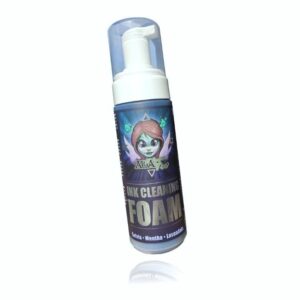 Auafee Ink Cleaning Foam avec étiquette bleue et couvercle transparent sur fond blanc