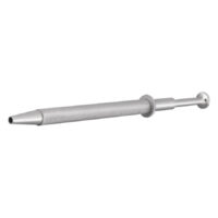 Gripper à billes argenté, 13 cm de long Gripper à billes argenté en métal sur fond blanc, 13 cm de long