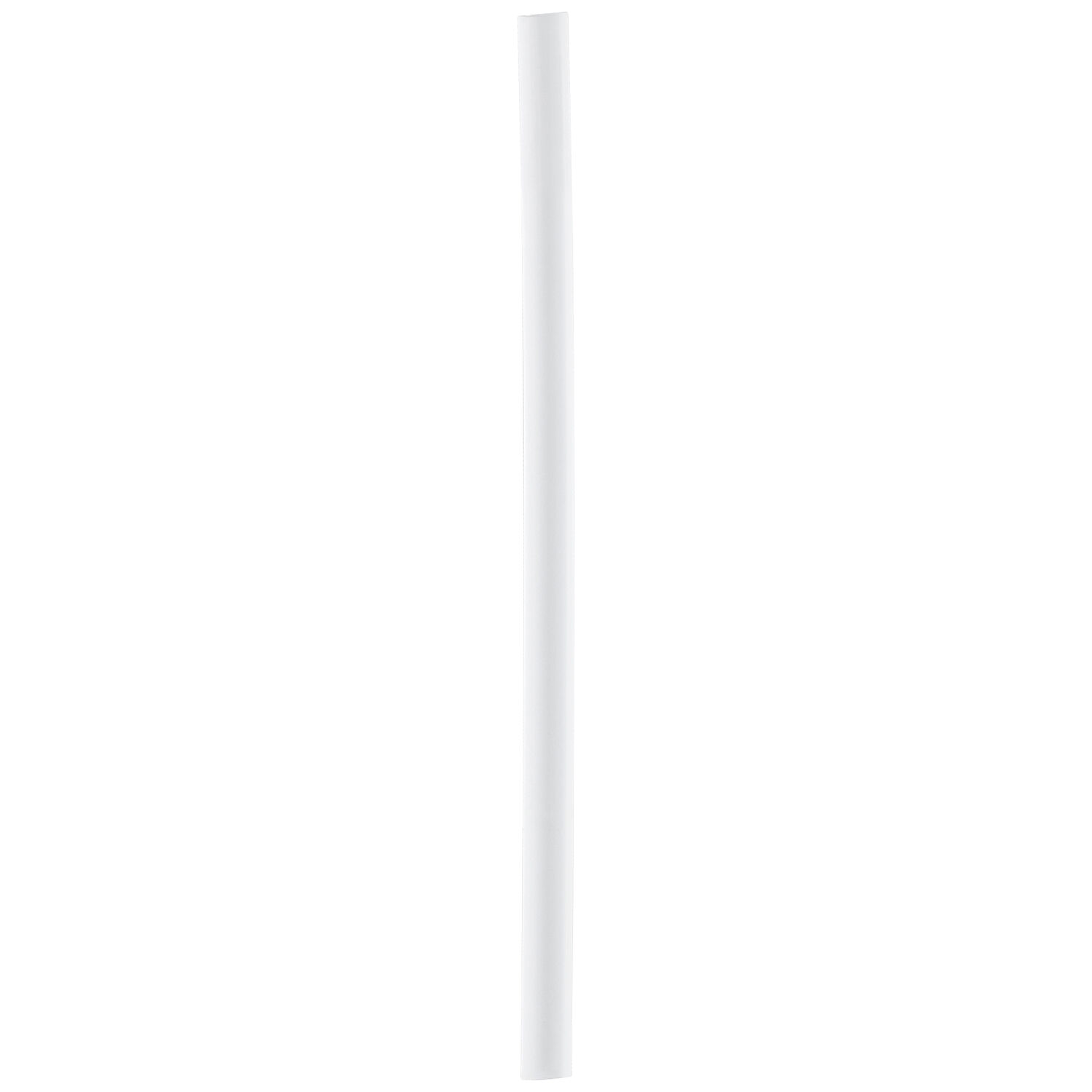Barre de piercing droite en bioplast de Wildcat Barre droite en bioplast blanc sur fond blanc