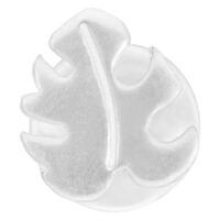 Labret argenté Monstera avec design Push-Fit sur fond blanc