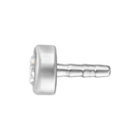 Embout Titan Push Fit avec cristal clair sur fond blanc