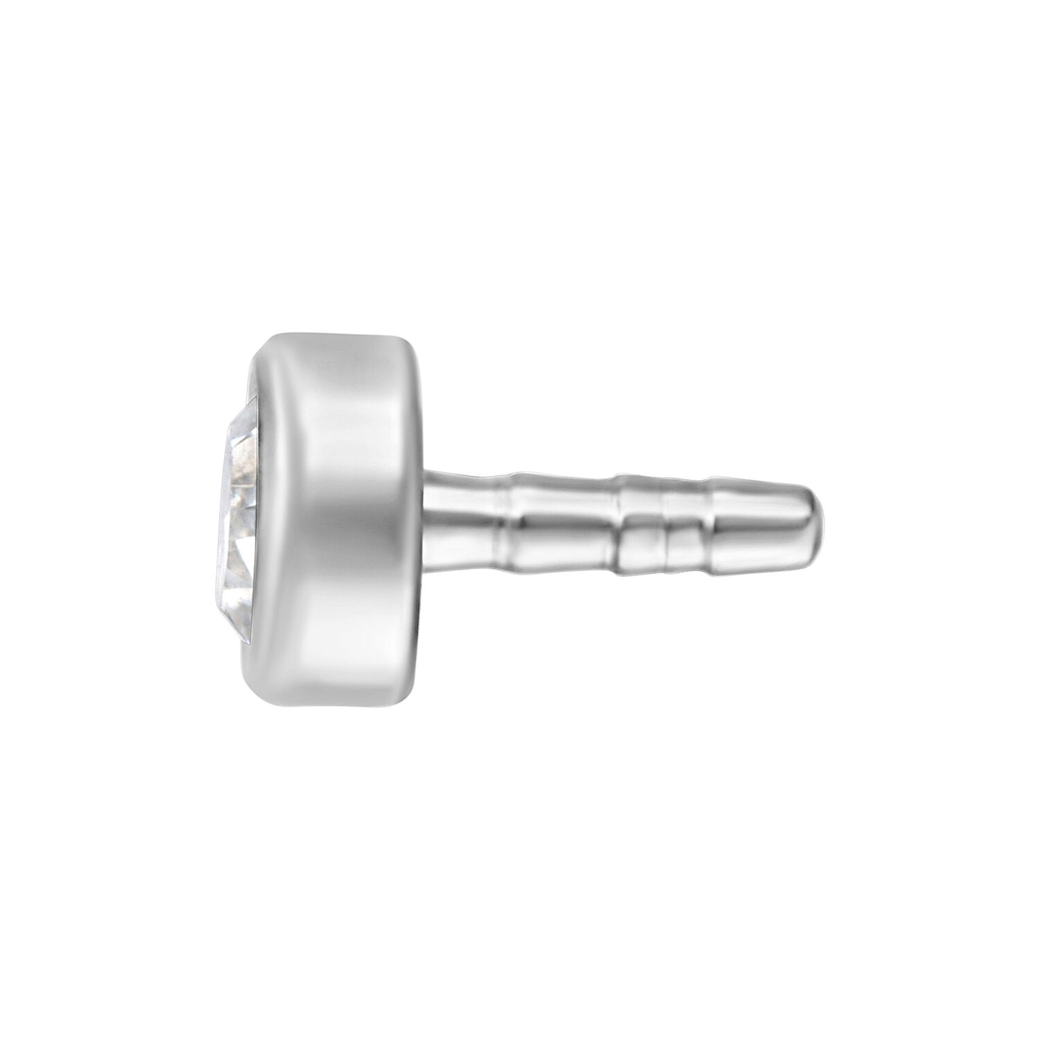 Embout Titan Push Fit avec cristal clair sur fond blanc