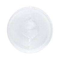 Piercing nez transparent avec boule stoppeuse Piercing nez rond et transparent avec boule stoppeuse sur fond blanc