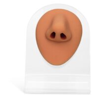 Body Bit Nose - Silicone Marron Forme de nez marron en silicone sur fond blanc