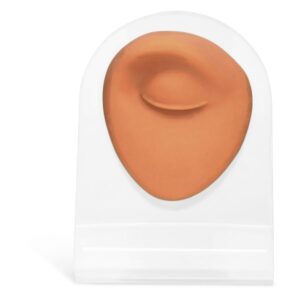 Body Bit Eye marron sur écran en silicone transparent, vue de face