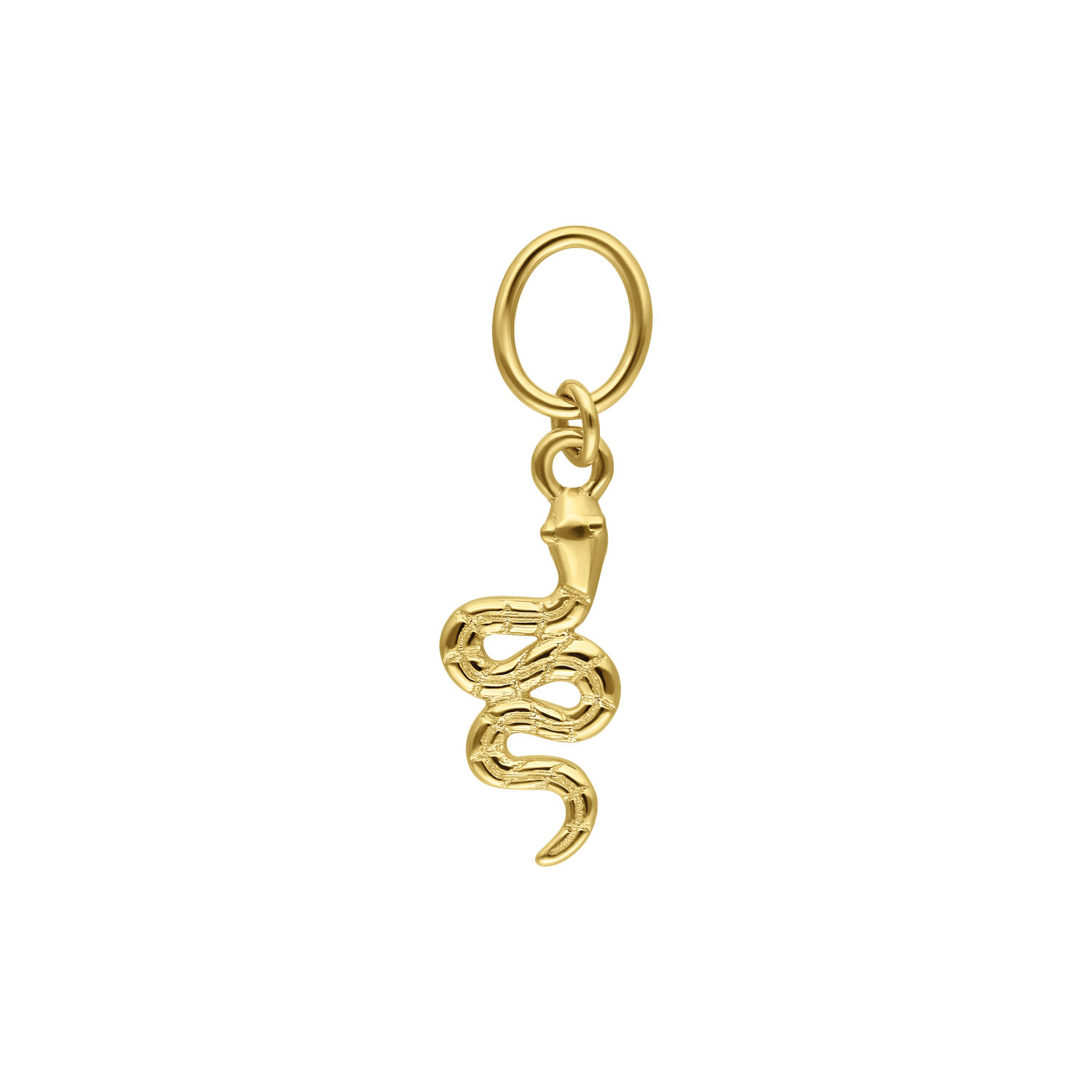 Pendentif Serpent en Or 18K de Wildcat Pendentif serpent en or 18K avec cristaux clairs sur fond blanc