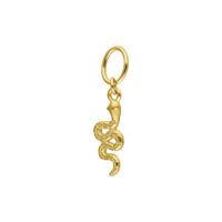 Pendentif Serpent en Or 18K Pendentif serpent en or 750 devant un fond blanc