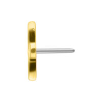Embout Lotus en or avec filetage Push-Fit sur fond blanc