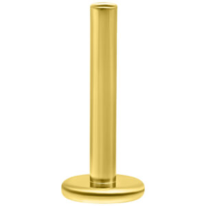 Labret en or 14K avec Perfect Fit, longueur 8,0 mm, sur fond blanc