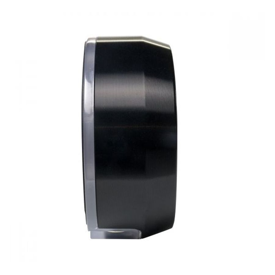 Vue latérale de l'alimentation noire Critical Atomxr Vue latérale de l'alimentation noire Critical Atomxr sur fond blanc