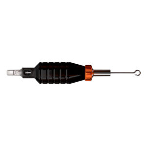 Poignée Main Flex HAWK Noire 25mm avec design antidérapant sur fond blanc