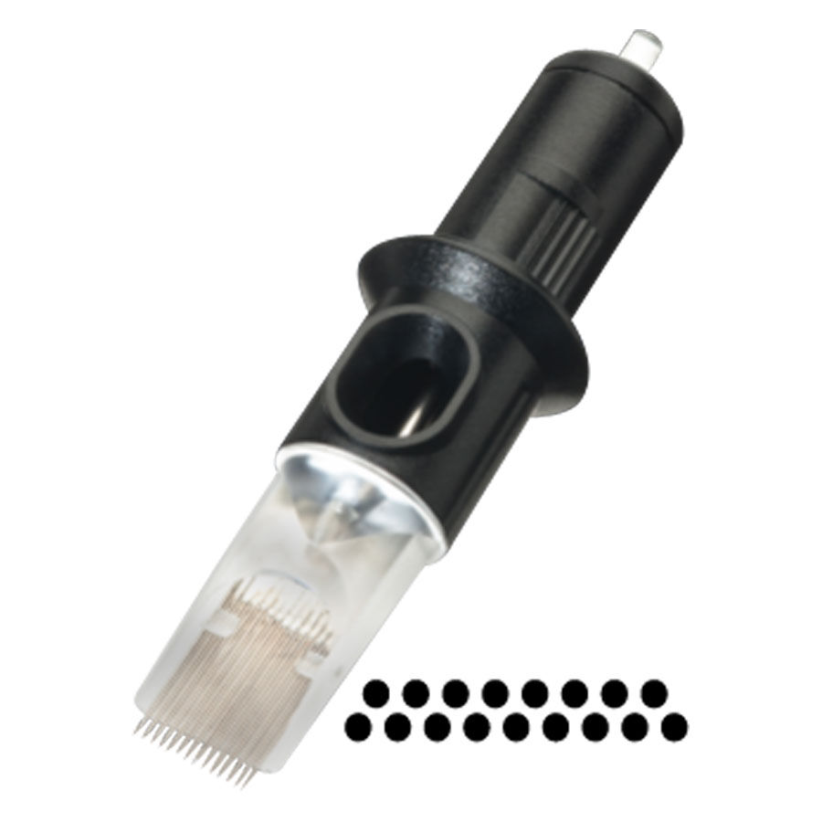 Cheyenne Magnum têtes d'aiguilles 10 pcs Tête d'aiguille Cheyenne Magnum noire sur fond blanc