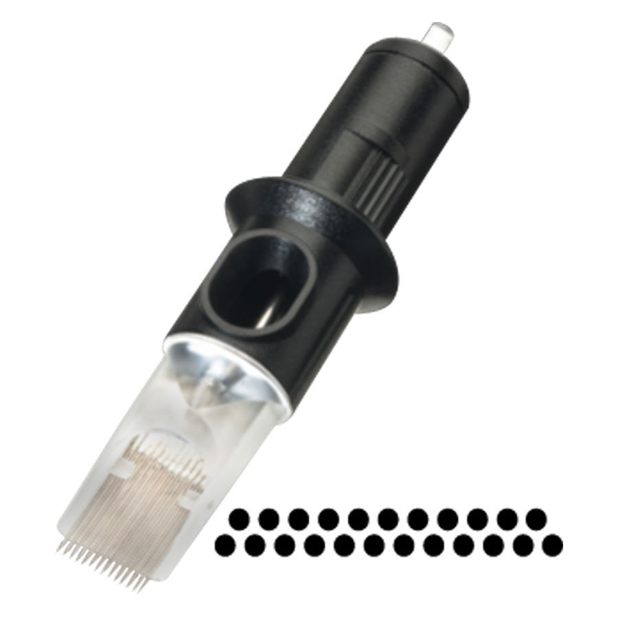 Cheyenne Magnum Pointes d'Aiguilles 10 pcs Pointe d'aiguille Magnum noire de Cheyenne sur fond blanc