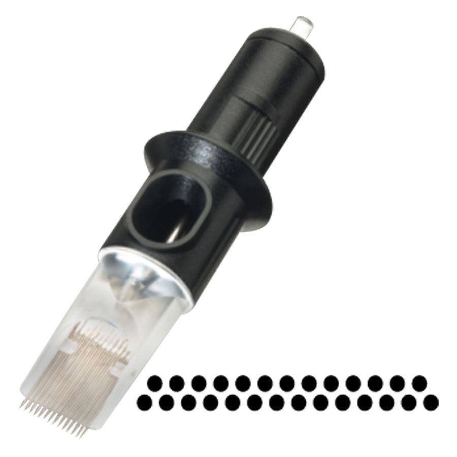 Cheyenne Magnum Pointes d'Aiguilles Pack de 10 Pointes d'aiguilles Cheyenne Magnum noires sur fond blanc