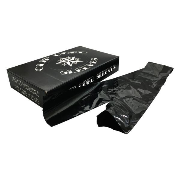 Manchons Clipcord noirs de Wildcat Manchons Clipcord noirs sortis de l'emballage sur fond blanc