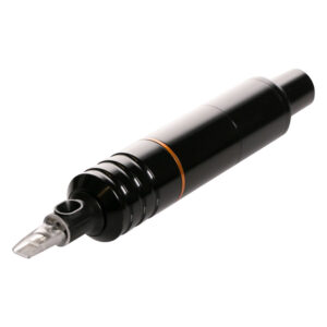 Machine à tatouer HAWK PEN noire, posée sur fond blanc