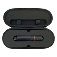 Stylo HAWK PEN Unio noir avec accent orange dans un étui de transport noir