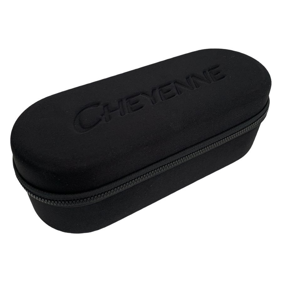 Étui noir avec fermeture éclair et logo Cheyenne