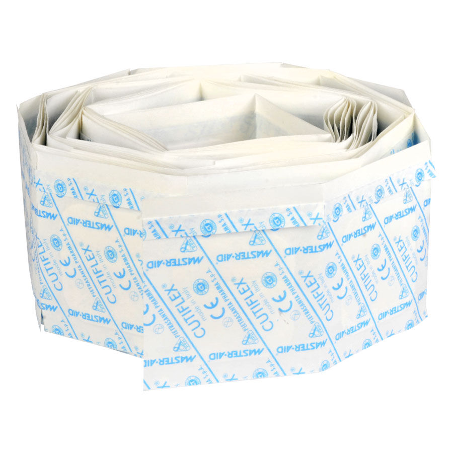 Cutiflex Pansement Imperméable Rectangulaire Pansements imperméables blancs et bleus de Cutiflex en emballage