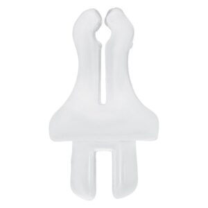 Clip transparent en PTFE pour Body Bit Displays sur fond blanc