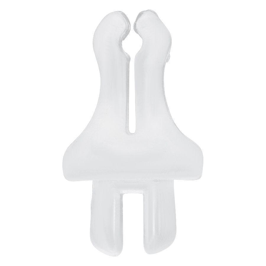 Clip transparent en PTFE pour Body Bit Displays sur fond blanc