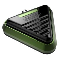 Delta pédale Kryptonite en vert clair et noir Pédale triangulaire Delta en vert clair et noir sur fond blanc
