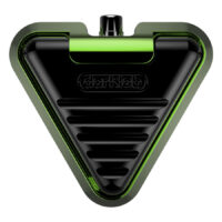 Delta pédale Kryptonite, Vert Clair/Noir Pédale triangulaire Delta en vert clair et noir sur fond blanc