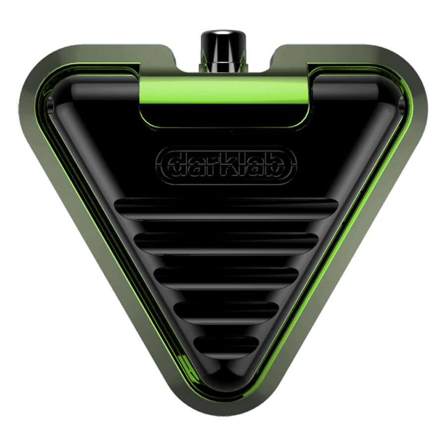 Delta pédale Kryptonite, Vert Clair/Noir Pédale triangulaire Delta en vert clair et noir sur fond blanc