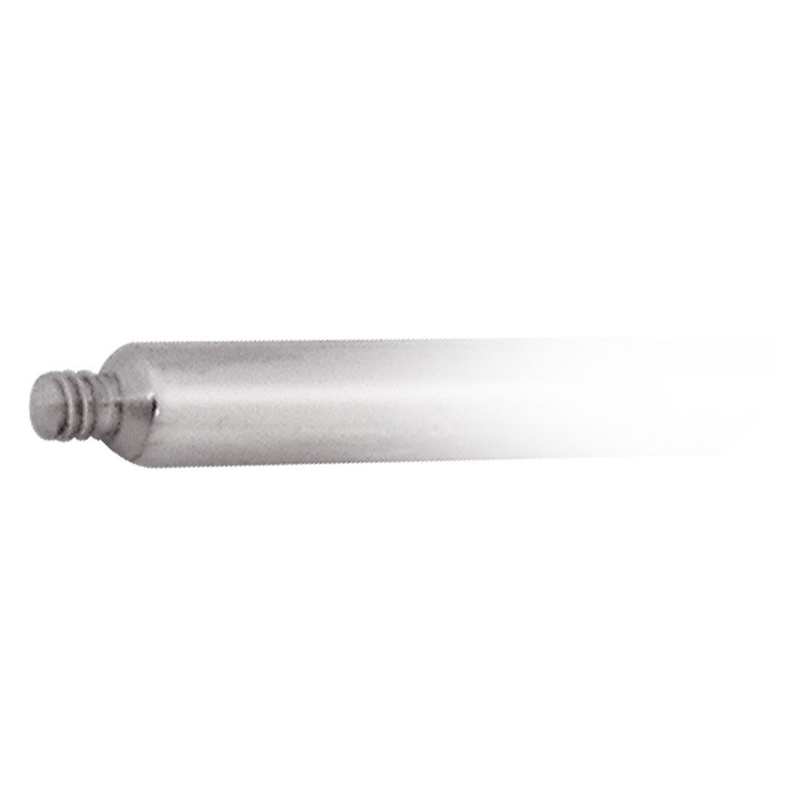 Wildcat® - Tige de fixation microdermique argentée Tige de fixation argentée avec filetage sur fond blanc