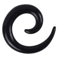 Spirale d'expansion noire en acrylique de Wildcat Spirale d'expansion noire en acrylique sur fond blanc