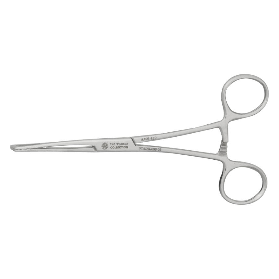Outil de piercing argenté de Wildcat Outil de piercing argenté avec deux poignées sur fond blanc