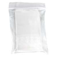 Sachet transparent à fermeture à pression en plastique, 100x150mm, sur fond blanc