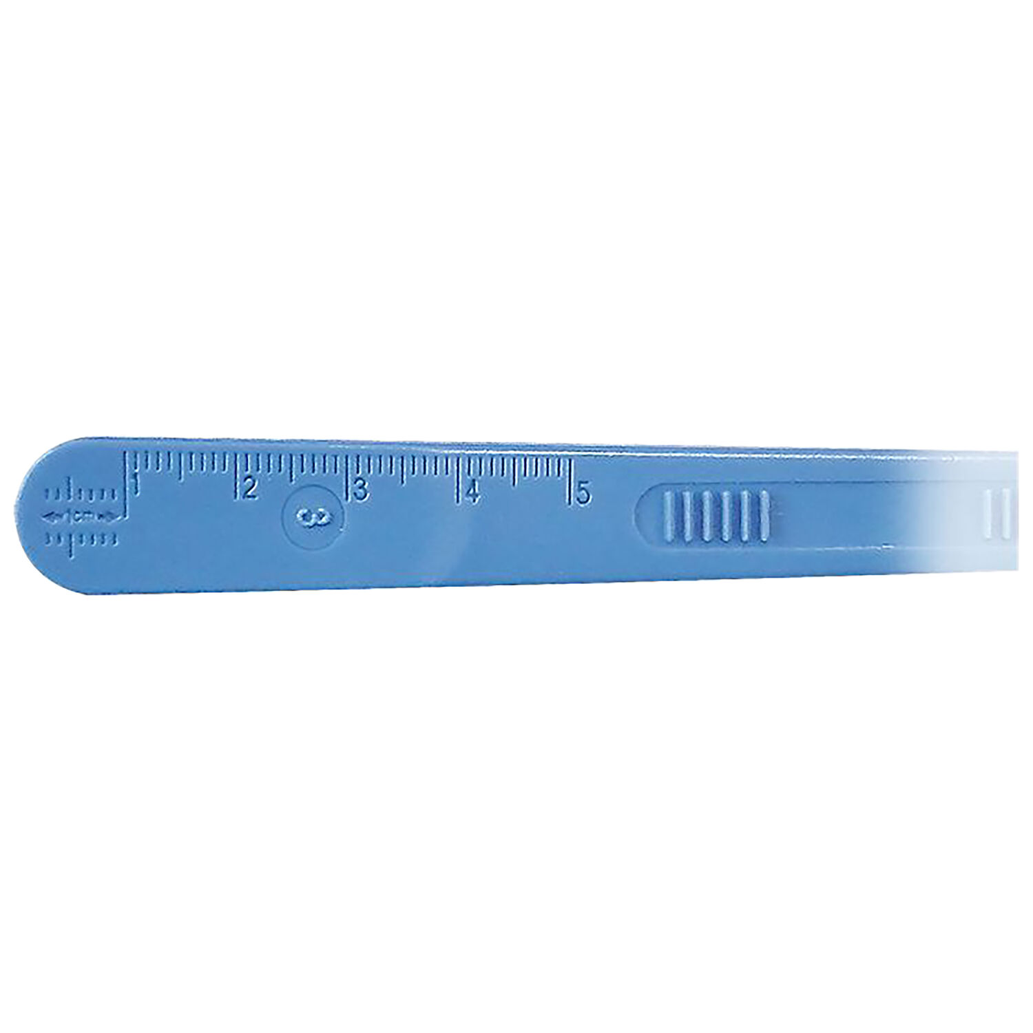 Scalpels jetables stériles Fig. 10, Bleu, VE 10 Scalpel jetable stérile bleu Fig. 10 sur fond blanc