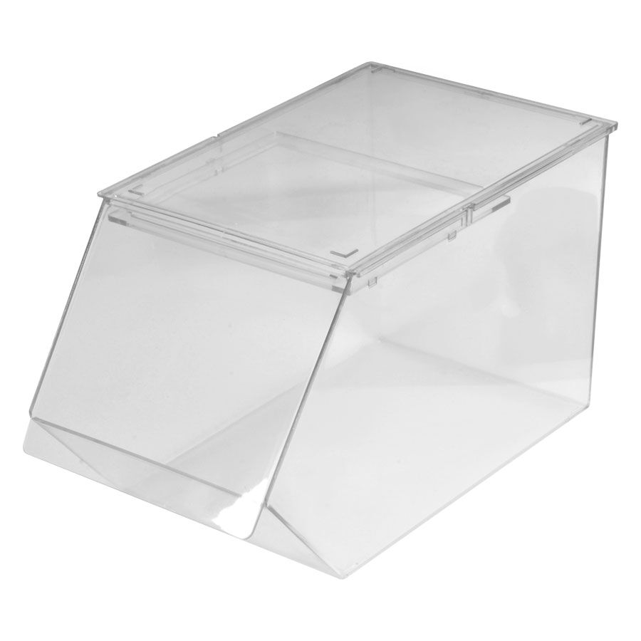 Boîte de prélèvement transparente Wildcat Boîte de prélèvement en verre transparent de forme rectangulaire sur fond blanc