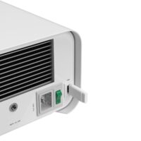 Vue détaillée de l'Enbio Autoclave S blanc avec connexion USB et grille de ventilation
