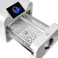 Enbio Autoclave Pro avec écran moderne Enbio Autoclave Pro blanc avec compartiment ouvert et écran moderne