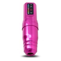 FK Irons Microbeau Flux S en rose Machine à tatouer rose FK Irons Microbeau Flux S sur fond blanc