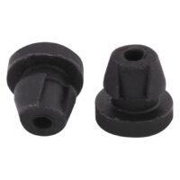 Nipples en silicone noirs de Wildcat Deux nipples en silicone noirs sur fond blanc, en forme de cylindre