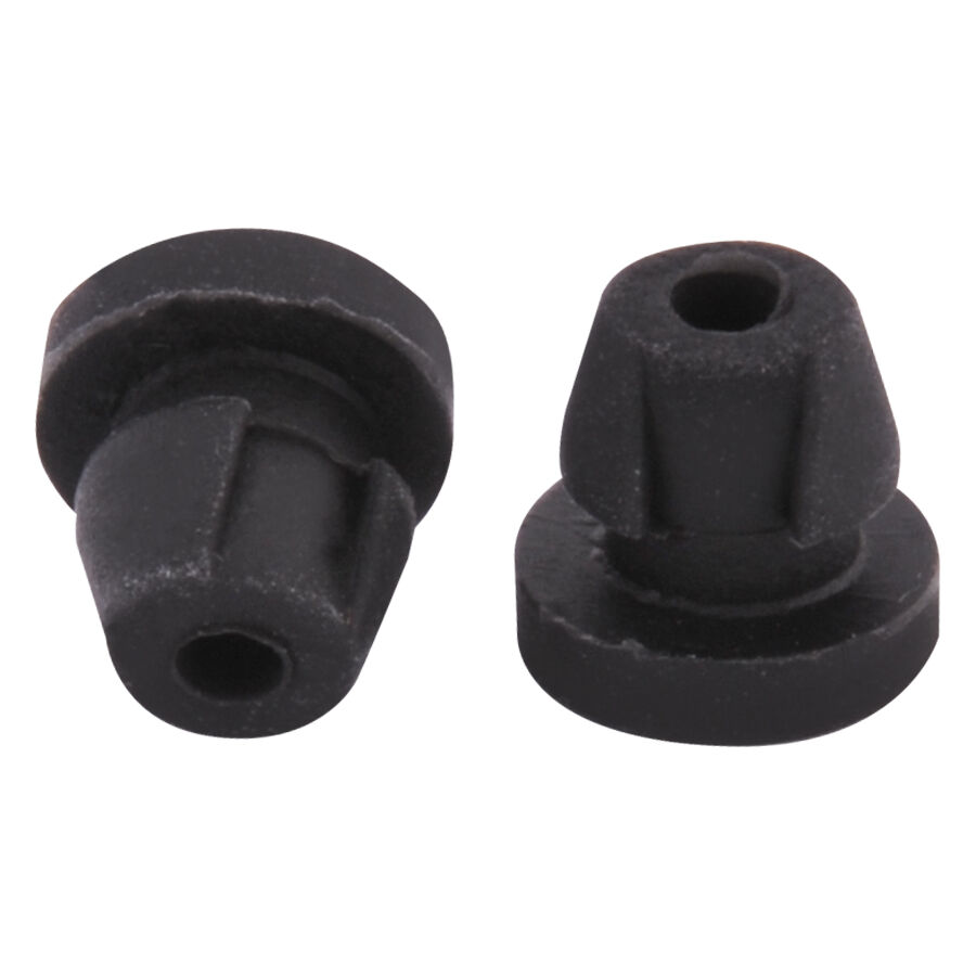 Nipples en silicone noirs de Wildcat Deux nipples en silicone noirs sur fond blanc, en forme de cylindre