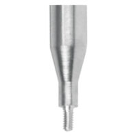 Goupille de retenue Wildcat pour filetage intérieur, acier inoxydable Tige de maintien argentée pour filetage intérieur en acier inoxydable sur fond blanc