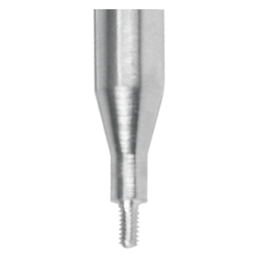 Goupille de retenue Wildcat pour filetage intérieur, acier inoxydable Tige de maintien argentée pour filetage intérieur en acier inoxydable sur fond blanc