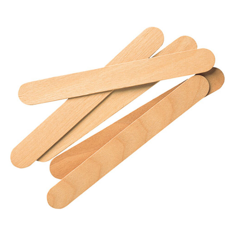 Spatules en bois de bouleau pour tatoueurs Spatules en bois de bouleau naturel sur fond blanc