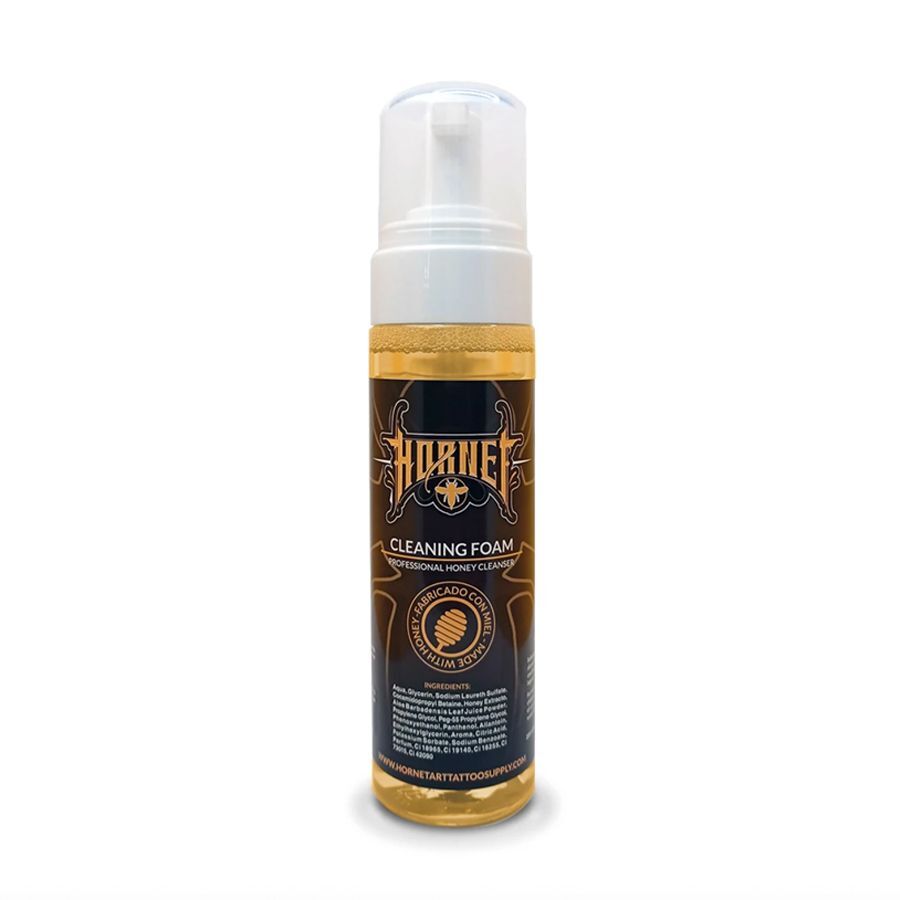 Mousse Nettoyante Hornet Honey 220 ml Bouteille de mousse nettoyante Hornet Honey avec étiquette noire sur fond blanc