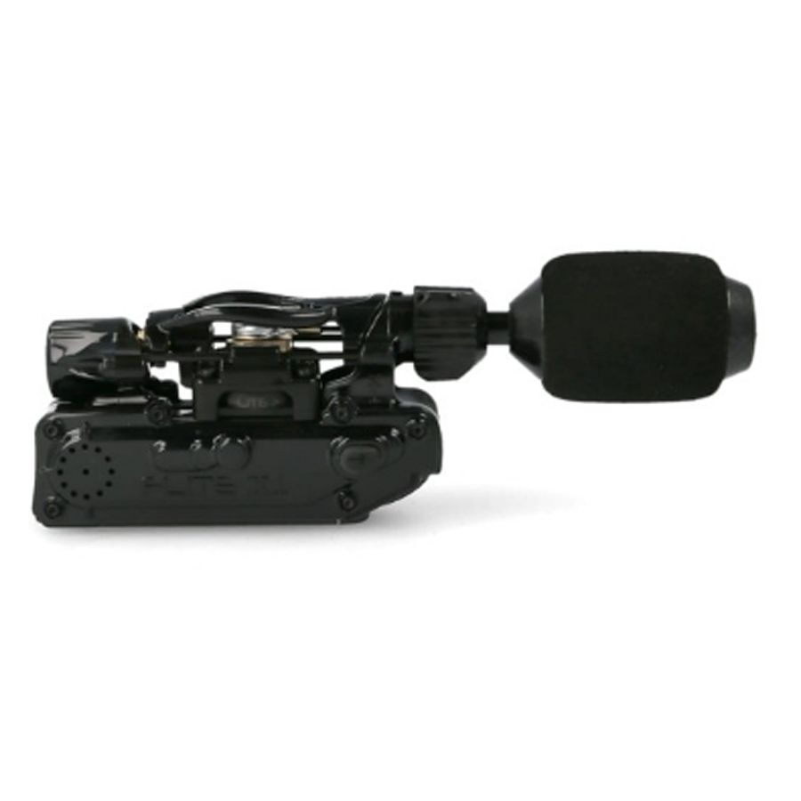 Inkjecta - Flite X1 Stealth Machine à tatouer noire InkJecta Flite X1 avec boîtier en aluminium sur fond blanc