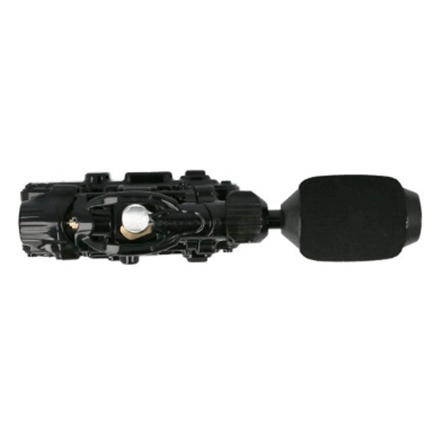 InkJecta Flite X1 Stealth Tatouage Machine Noire Machine à tatouer InkJecta Flite X1 noire en aluminium sur fond blanc
