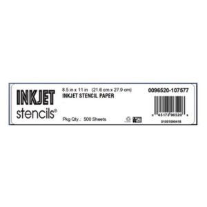Paquet blanc de papier Pacon pour stencils Inkjet, 500 feuilles, dimensions 8,5 x 11 pouces